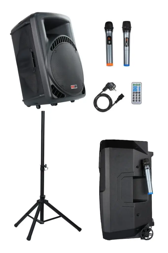 Lastvoice LS-P2915 Portatif Taşınabilir Mikrofonlu Şarjlı Ses Sistemi Hoparlör 15 İNÇ 850 WATT
