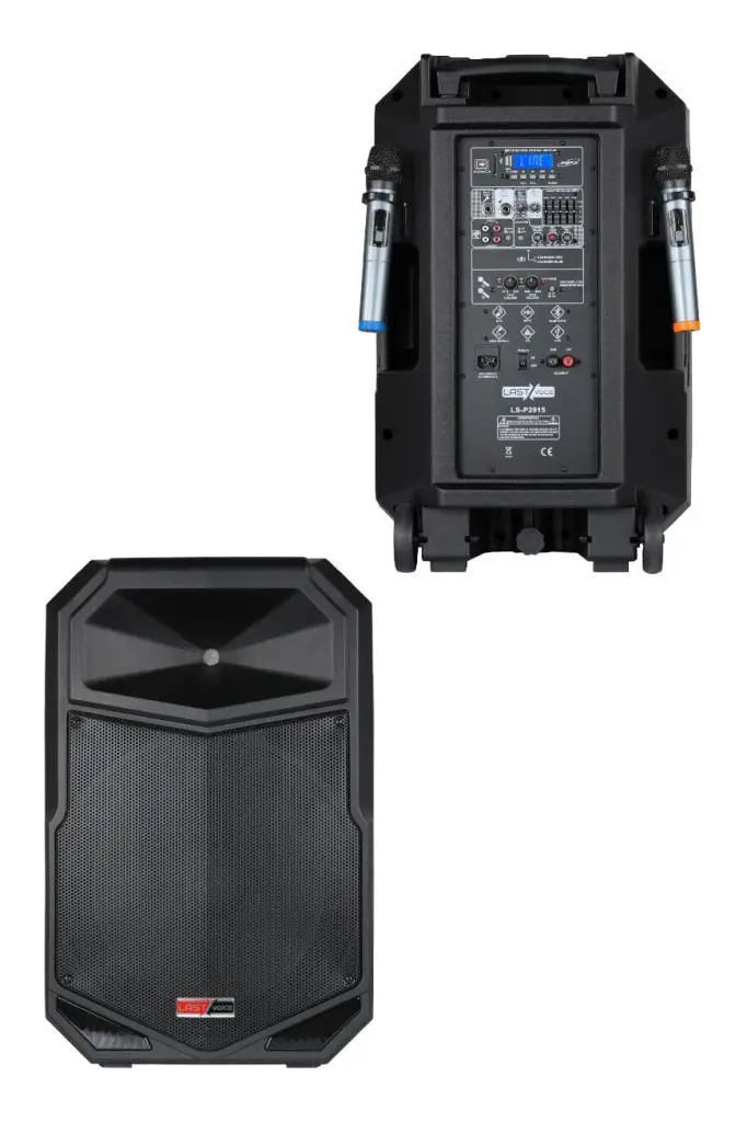 Lastvoice LS-P2915 Portatif Taşınabilir Mikrofonlu Şarjlı Ses Sistemi Hoparlör 15 İNÇ 850 WATT