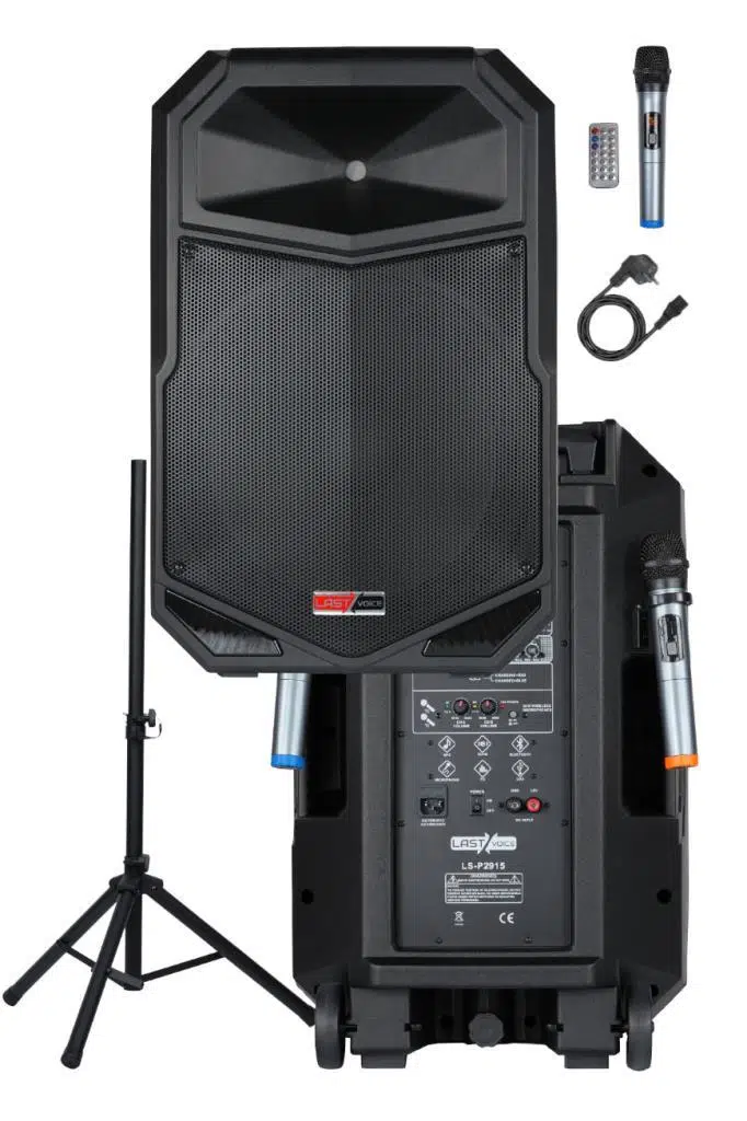 Lastvoice LS-P2915 Portatif Taşınabilir Mikrofonlu Şarjlı Ses Sistemi Hoparlör 15 İNÇ 850 WATT