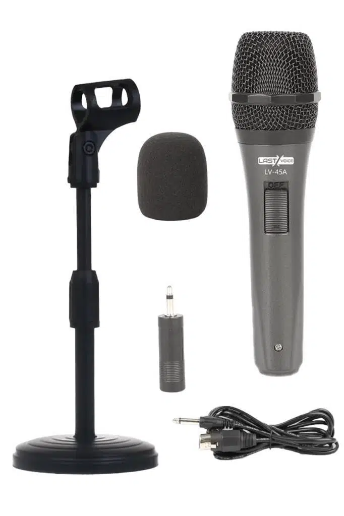 Lastvoice Lv-45ST Masa Tipi Ayaklı Standlı Kablolu EL Mikrofon (Stand Kablo Tutacak Aparat)