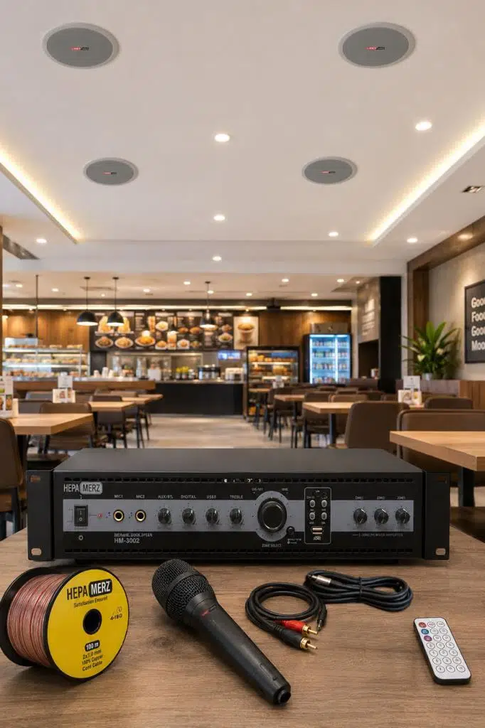 Lastvoice Maxx Paket-1 Tavan Hoparlörü ve 3 Bölgeli Anfi Ses Sistemi Paketi (Full Set)