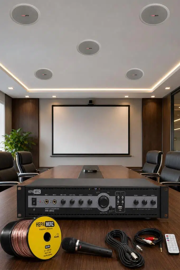 Lastvoice Maxx Paket-2 Tavan Hoparlörü ve 3 Bölgeli Anfi Ses Sistemi Paketi (Full Set)