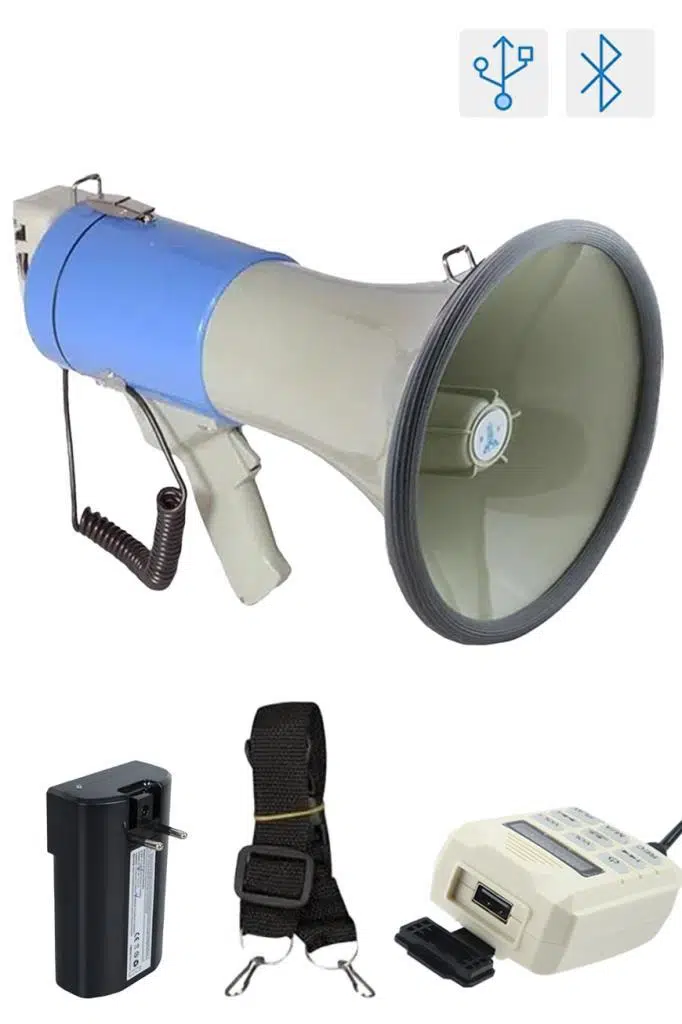 Lastvoice MGF-250USB-BT Şarjlı Bluetooth USB El Megafonu 250W