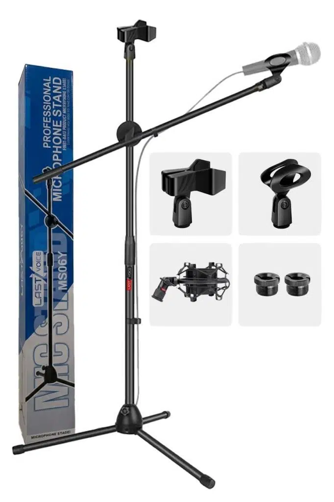 Lastvoice MS06-SHM03 Mikrofon Standı ( Ayağı ) + Shock Mount