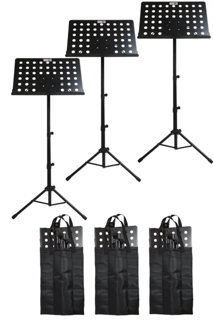 Lastvoice NT104CS-3X Şef Tipi Katlanır Nota Standı Sehpası Taşıma Çantalı (3LÜ Ekonomik Paket)