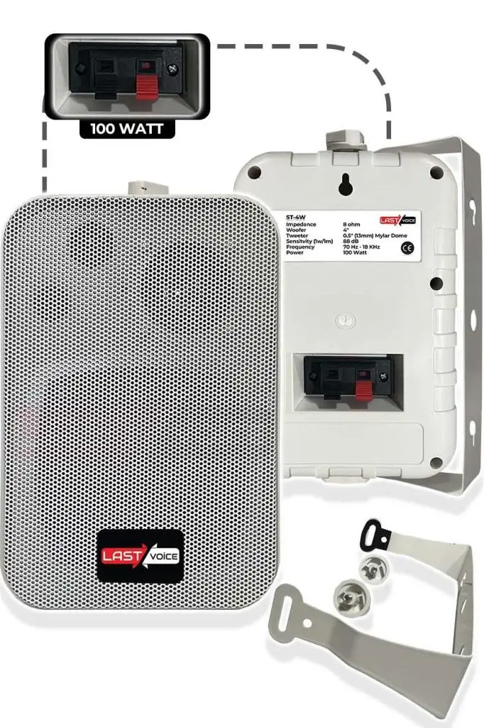 Lastvoice Soft Plus Paket-2 Hoparlör ve Anfi Mağaza Ses Sistemi