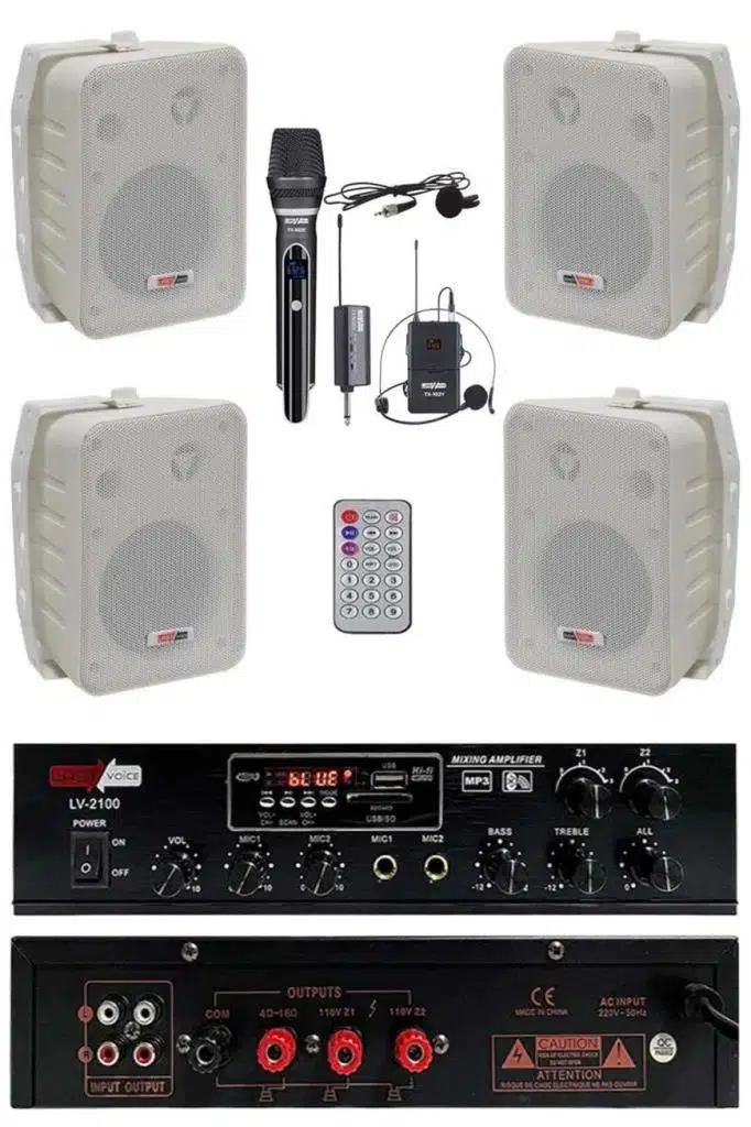 Lastvoice Soft Plus Paket-3 Hoparlör ve Anfi Mağaza Ses Sistemi