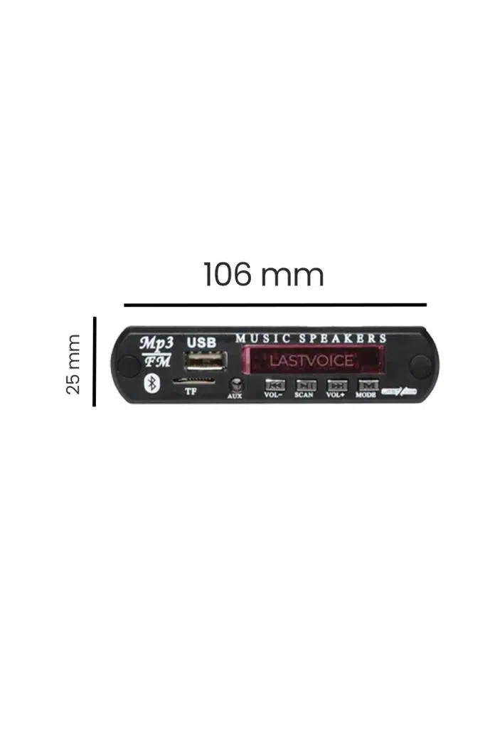 Lastvoice USB-BT-10X Bluetooth USB SD Kart ve FM Radyo Özellikli MP3 Decoder (10 Adet)