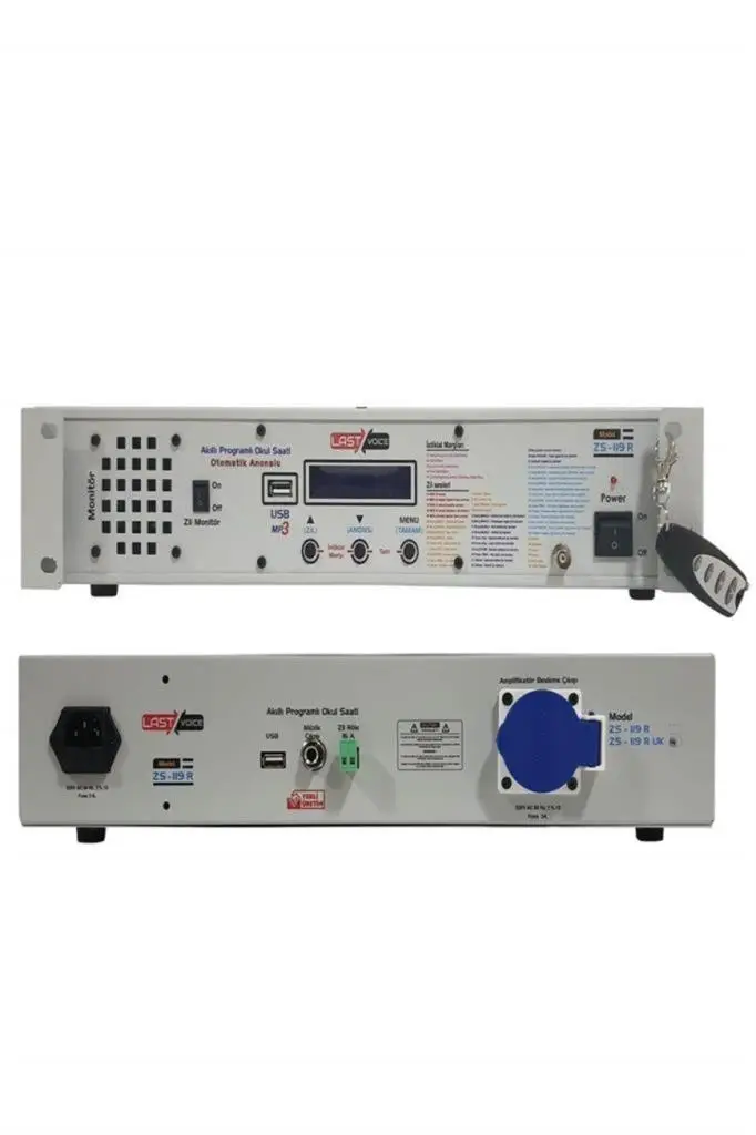 Lastvoice ZS-119R USB Kumandalı Okul Zili (Pandemi Anonsu İstiklal Marşı)