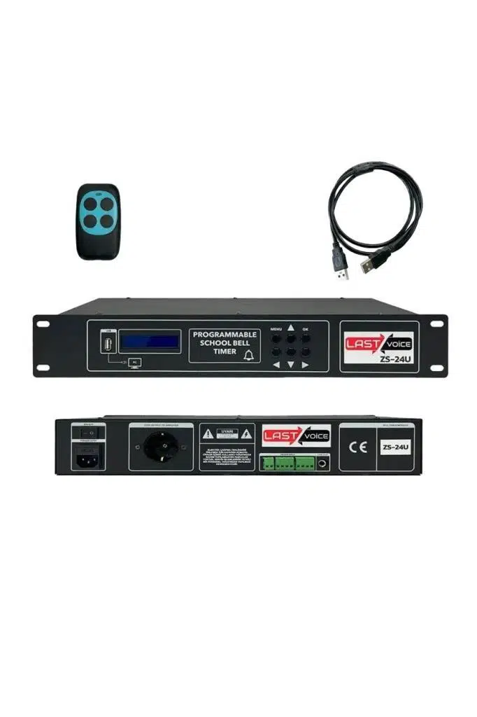 Lastvoice ZS-24U-OUT Kumandalı USB Bluetooth Okul Zili (OUTLET)