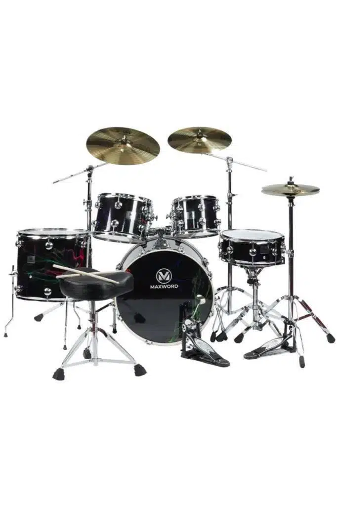 Maxword Amazing Yüksek Kaliteli Akustik Bateri Seti 10 Parça Full Set