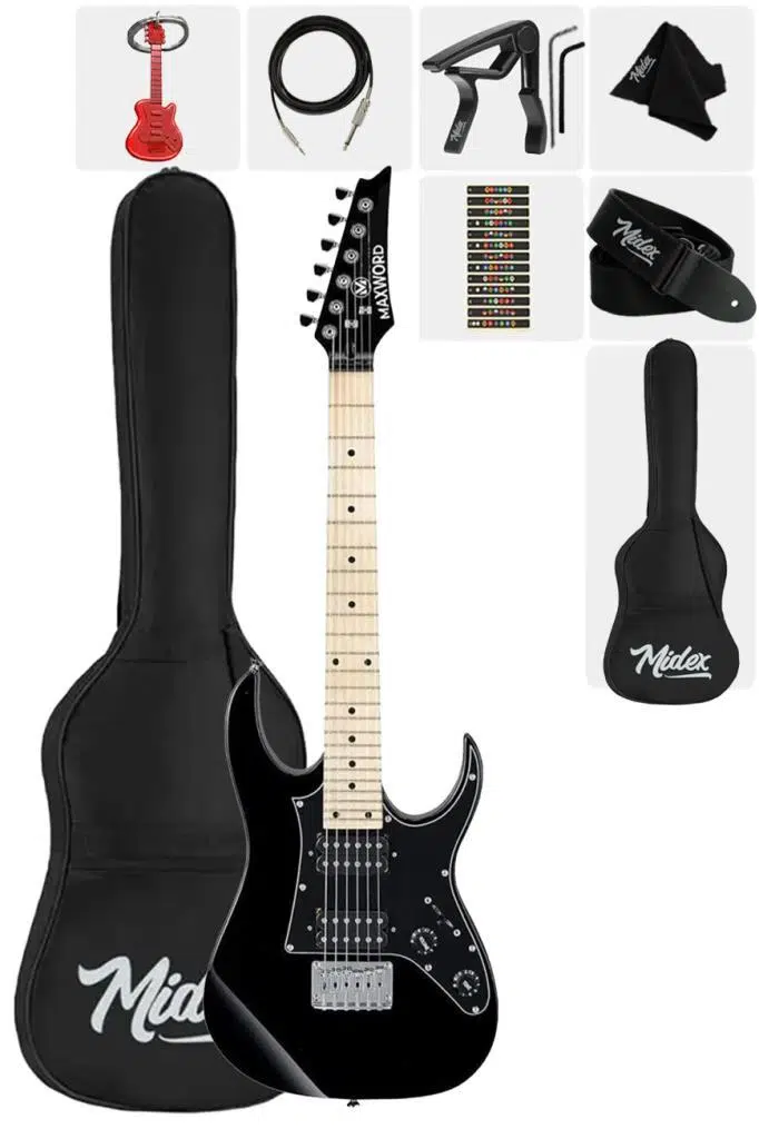 Maxword DE-150BK-OUT Elektro Gitar Seti (OUTLET)