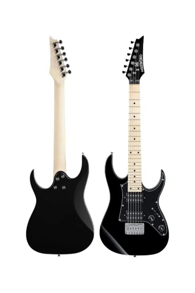 Maxword DE-150BK-ST Maple Klavye HH Manyetik Yüksek Kaliteli Elektro Gitar Seti