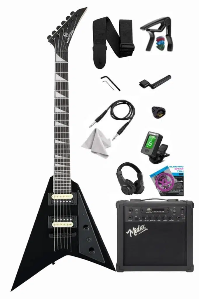 https://www.yonkamuzikmarket.com/maxword-dg-28bk-25amp-v-kasa-gul-klavye-2x-zebra-humbucker-manyetik-25w-amfili-elektro-gitar