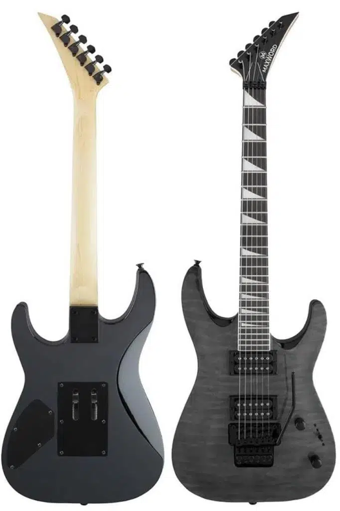 Maxword Grade-25AMP Gray Rosewood Yüksek Kalite Floyde Rose 25W Amfili Elektro Gitar