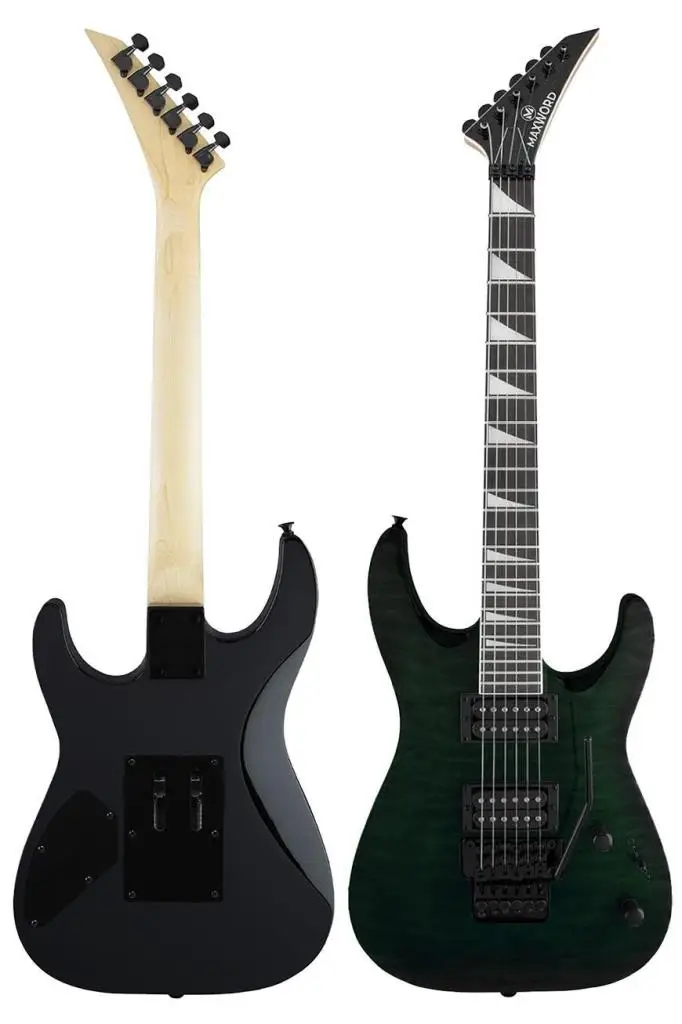 Maxword Grade Green Rosewood Klavye HH Yüksek Kaliteli Elektro Gitar