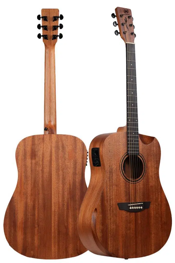 Maxword Luxury HCR-560NT-EQ Half Cutaway Elektro Akustik Gitar Seti