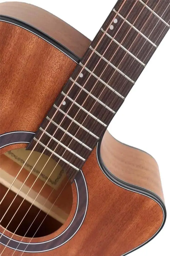 Maxword M450-EQ-AMP Profesyonel Masif Ağaç Amfili Elektro Akustik Gitar Seti üst Segment