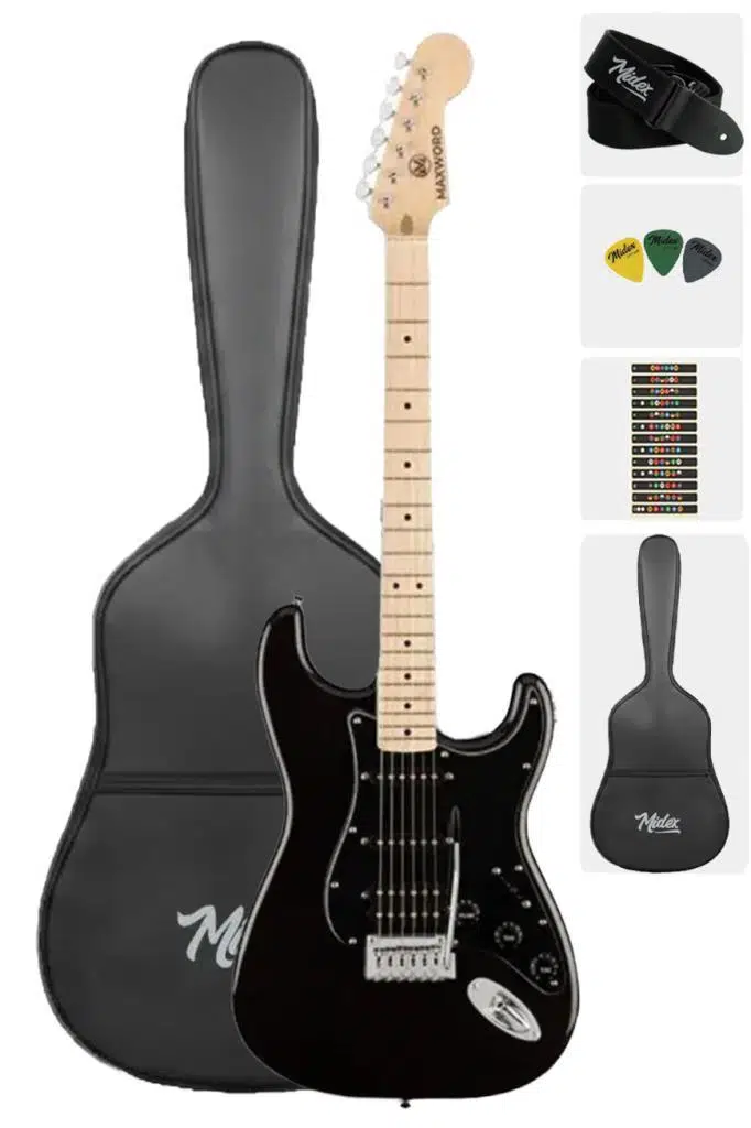 Maxword MAP-35BK Elektro Gitar Seti (OUTLET)