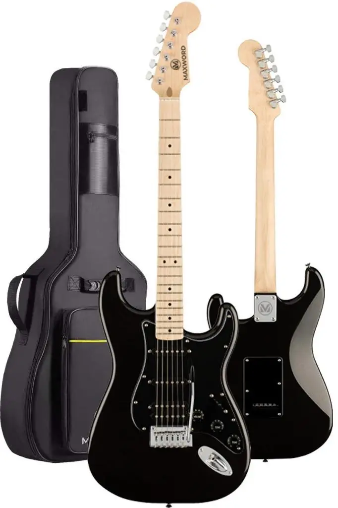 Maxword MAP-35BK Maple Klavye SSH Profesyonel Elektro Gitar Seti