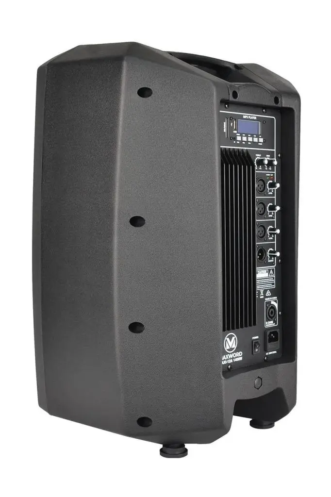 Maxword Maxi-12A-MİC Taşınabilir Aktif Kabin Hoparlör 12 İnç 1200 Watt Bluetooth Usb Kablosuz Mikrofon