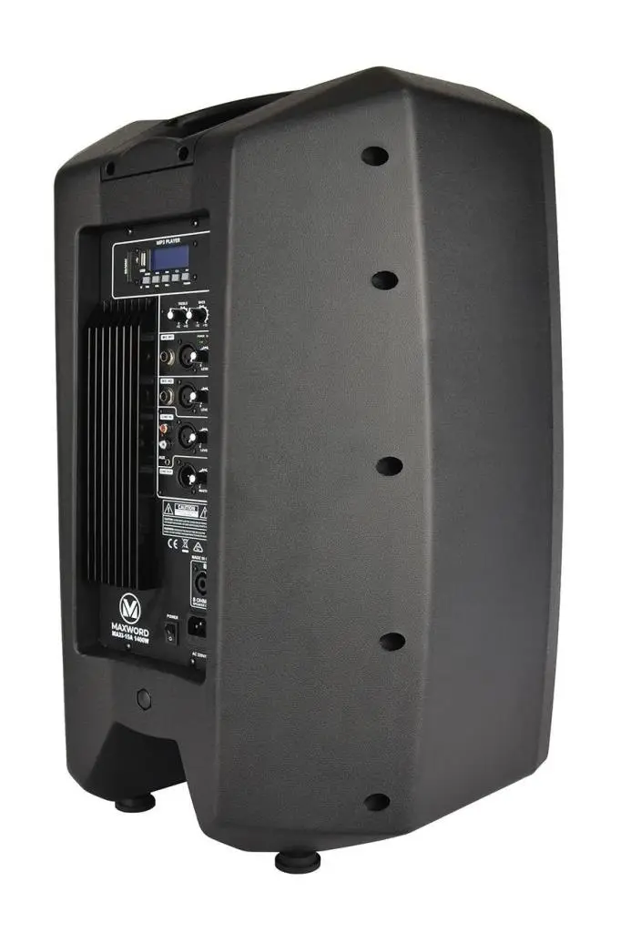 Maxword Maxi-15A-MİXER Set 2 Adet 15 İNÇ Aktif Hoparlör Mikser ve Mikrofon Ses Sistemi (1400W + 1400W)