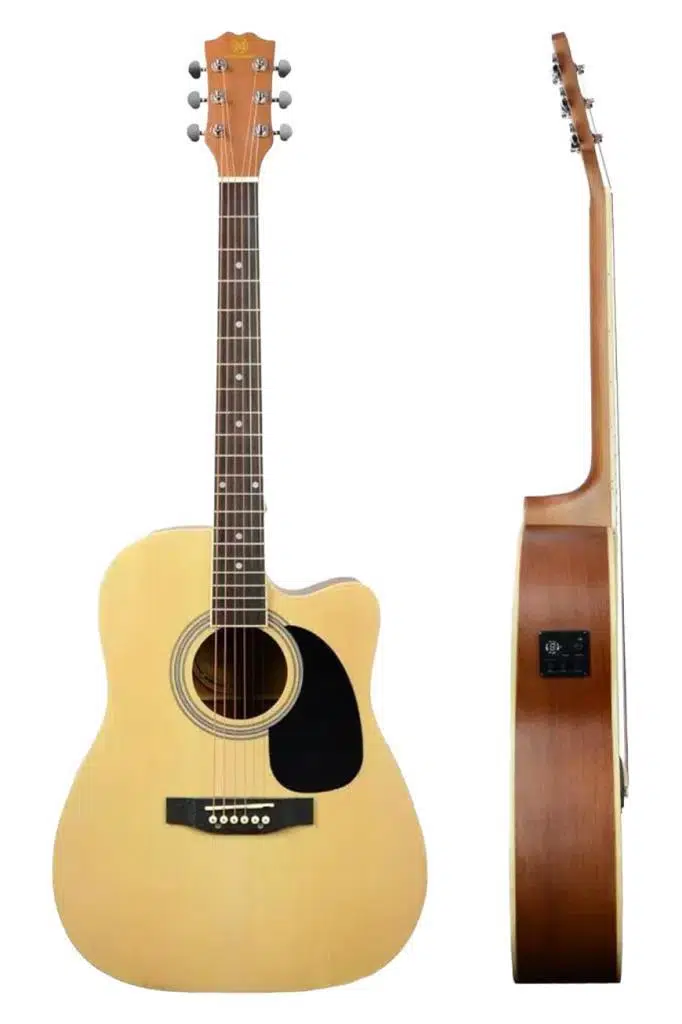 Maxword MCG-750NT-AMP Kaliteli EQ 25W Amfili Elektro Akustik Gitar Seti