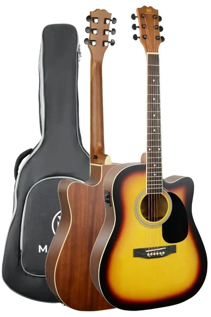 Maxword MCG-750SB-AMP Kaliteli EQ 25W Amfili Elektro Akustik Gitar Seti