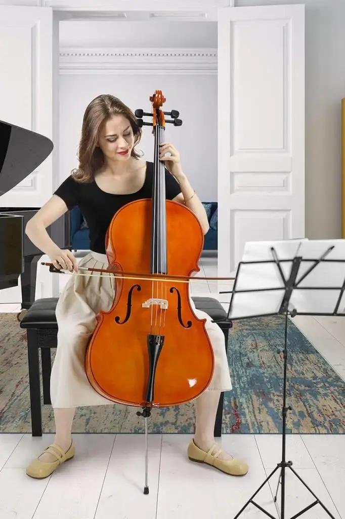 Maxword MCL-250-PAK Yüksek Kaliteli Masif Ağaç Çello Viyolonsel Full Set