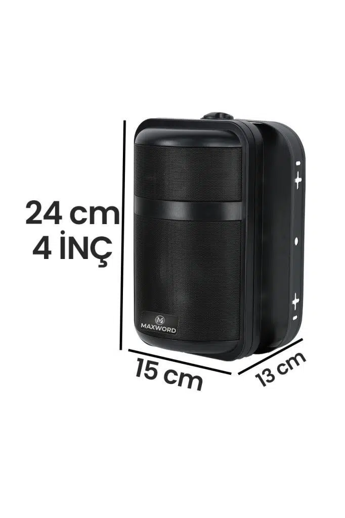 Maxword MDS-104TB Yüksek Kaliteli 160W 4 İnç 16 ohm/100V İki Yollu Duvar Tipi Sütun Hoparlör