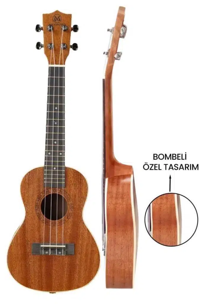Maxword MU-24 PRO Yüksek Kaliteli Maun Concert Ukulele Seti