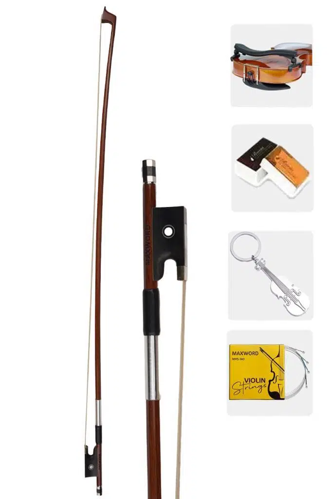 Maxword MVB-440-PAK PRO 4/4 Brezilya Ağacı Profesyonel Keman Yayı Kaliteli Tam Boy