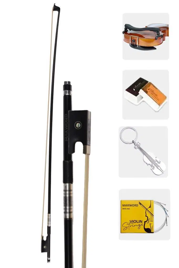 Maxword MVB-450-PAK PRO 4/4 Karbon Fiber Profesyonel Keman Yayı Yüksek Kaliteli Tam Boy