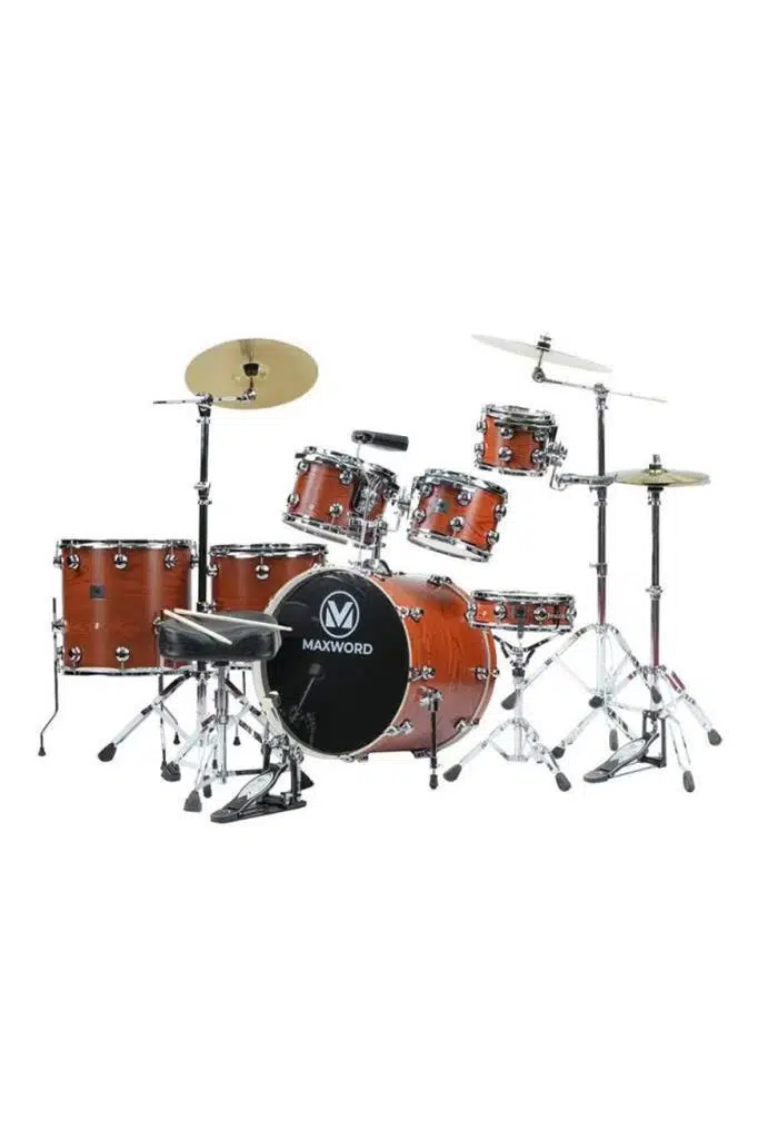 Maxword Nirvana-OUT Yüksek Kaliteli Akustik Bateri Seti 13 Parça Full Set (OUTLET)