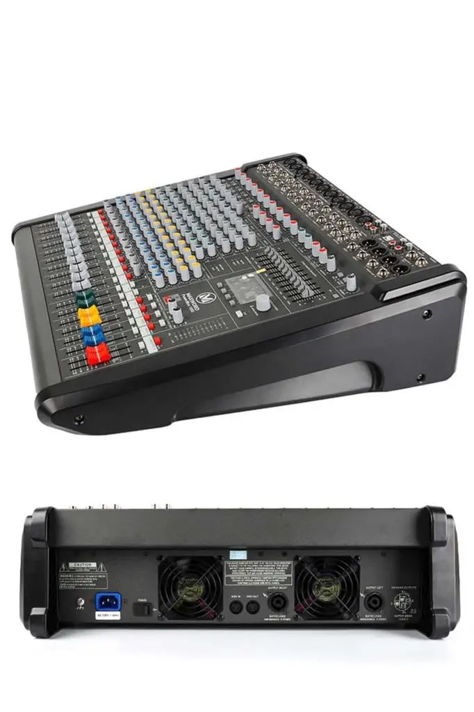 Maxword Powermax-1000 Yüksek Güçlü Power Mixer Amfili Mikser 2x1000W 2x99DSP Efekt