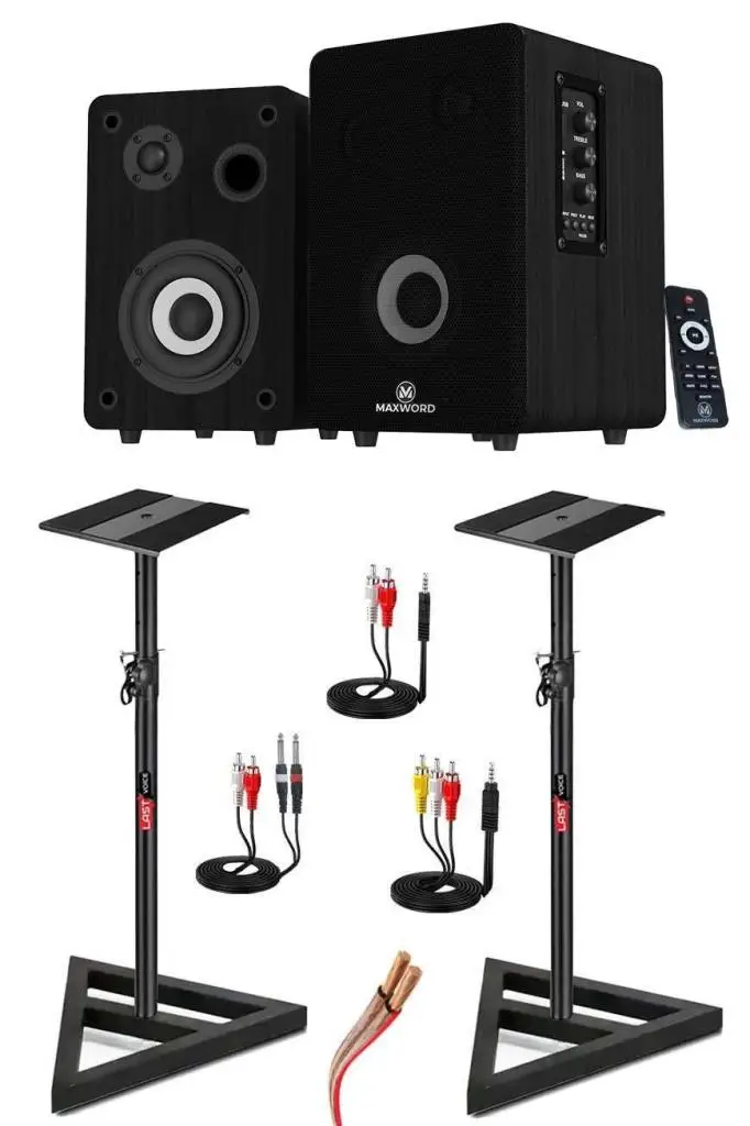 Maxword RM-400BK-ST 4`` Referans Monitörü Yükseklik Ayarlı Stand Dahil