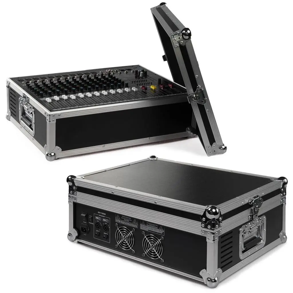 Maxword RPS-2200 Yüksek Güçlü Power Mixer Amfili Mikser 2x1100W 16DSP Efekt (Case`li)