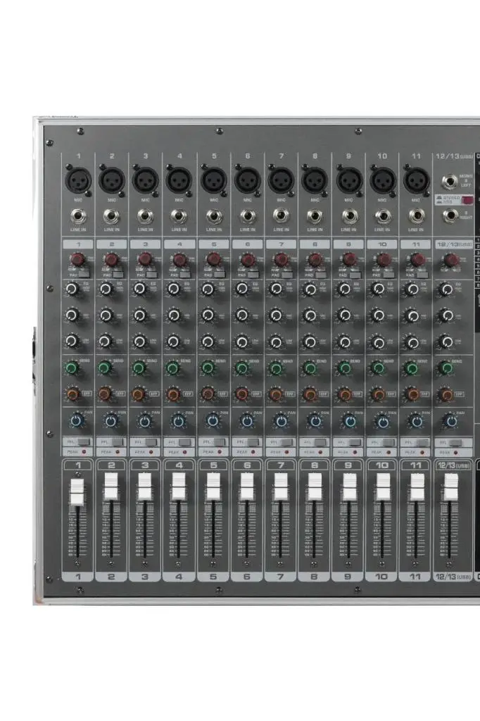 Maxword RPS-2200 Yüksek Güçlü Power Mixer Amfili Mikser 2x1100W 16DSP Efekt (Case`li)