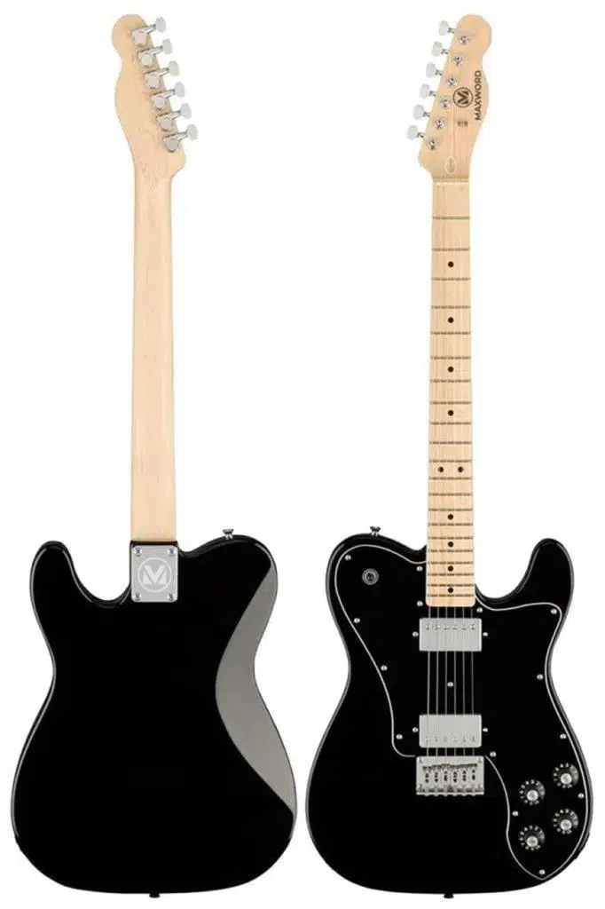 Maxword TLX-60BK-ST Telecaster Maple Klavye HH Profesyonel Elektro Gitar