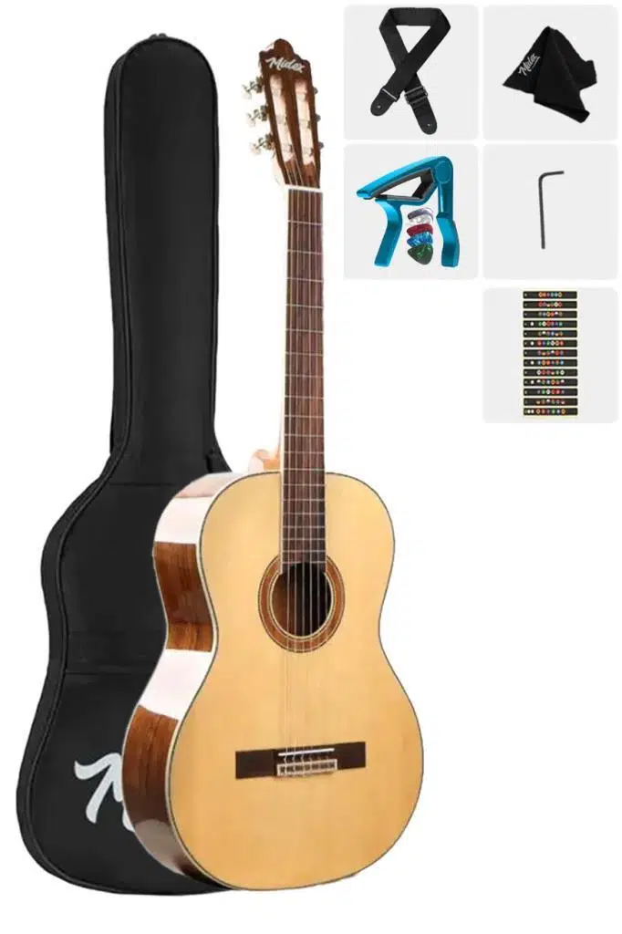 Maxword X45-OUT Profesyonel Masif Ağaç Klasik Gitar (OUTLET)