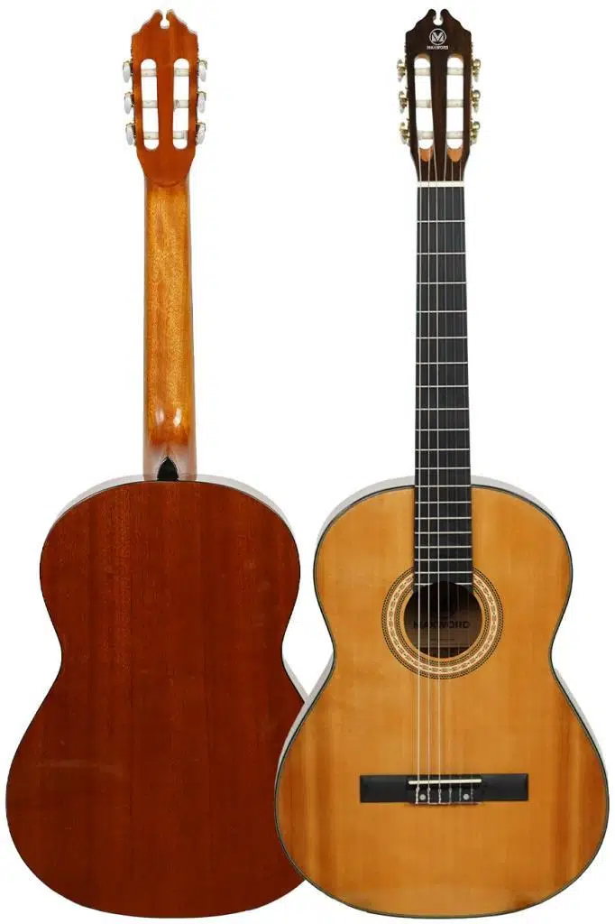 Maxword X51 Profesyonel Masif Ağaç Klasik Gitar Seti Natural 4/4 Üst Segment