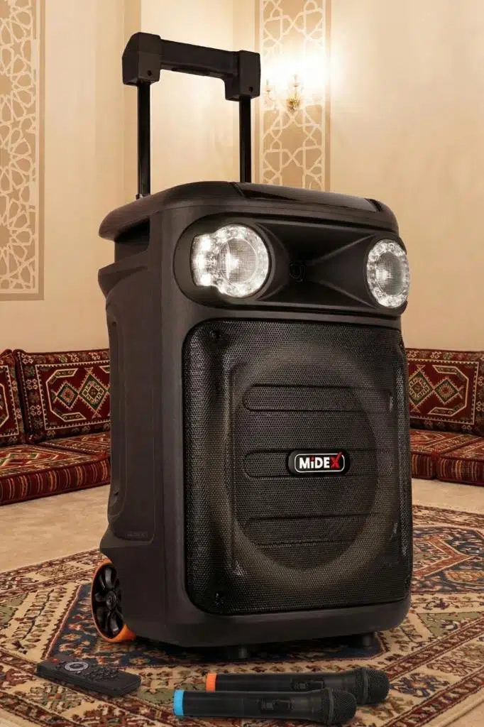 Midex 1100 Watt Ekholu Kablosuz Mikrofonlu Şarjlı Mevlüt Anfisi MXR-1100 (Bluetoth Usb)