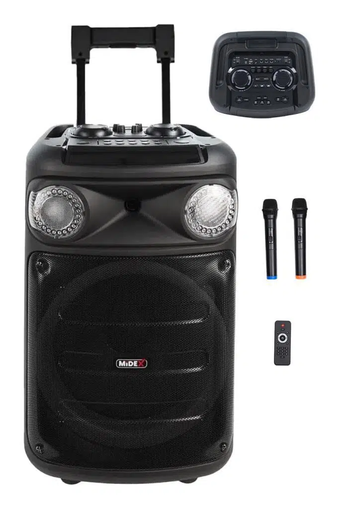 Midex 1300 Watt Ekholu Kablosuz Mikrofonlu Şarjlı Mevlüt Anfisi MXR-1300 (Bluetoth Usb)