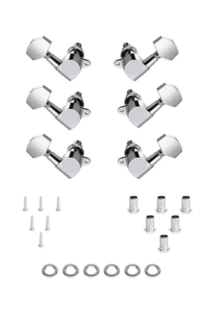 Midex AB1-SL-OUT Akustik Gitar Kaliteli Burgu Takımı Yedek Parça Gümüş Renk(OUTLET)