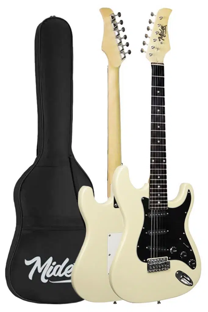 Midex AGE-80WH Amfili Full Elektro Gitar Seti 4/4 Yetişkin 39 İnç White