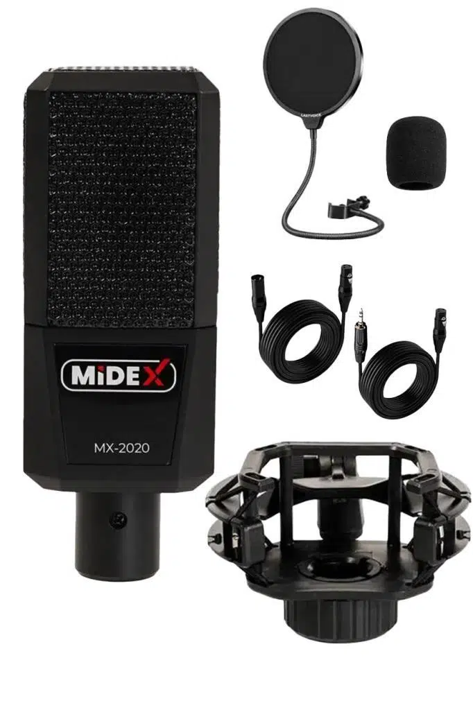 Midex Arcade Pack-3 MEDLEY Ses Kartı ve MX-2020 Mikrofon Gaming Canlı Yayın Stüdyo Seti