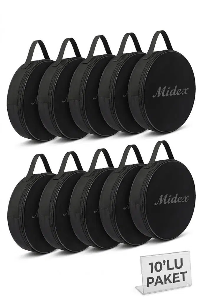 Midex BCS-400X 10'lu Kaliteli Bendir Def Erbane Taşıma Çantası Kılıfı