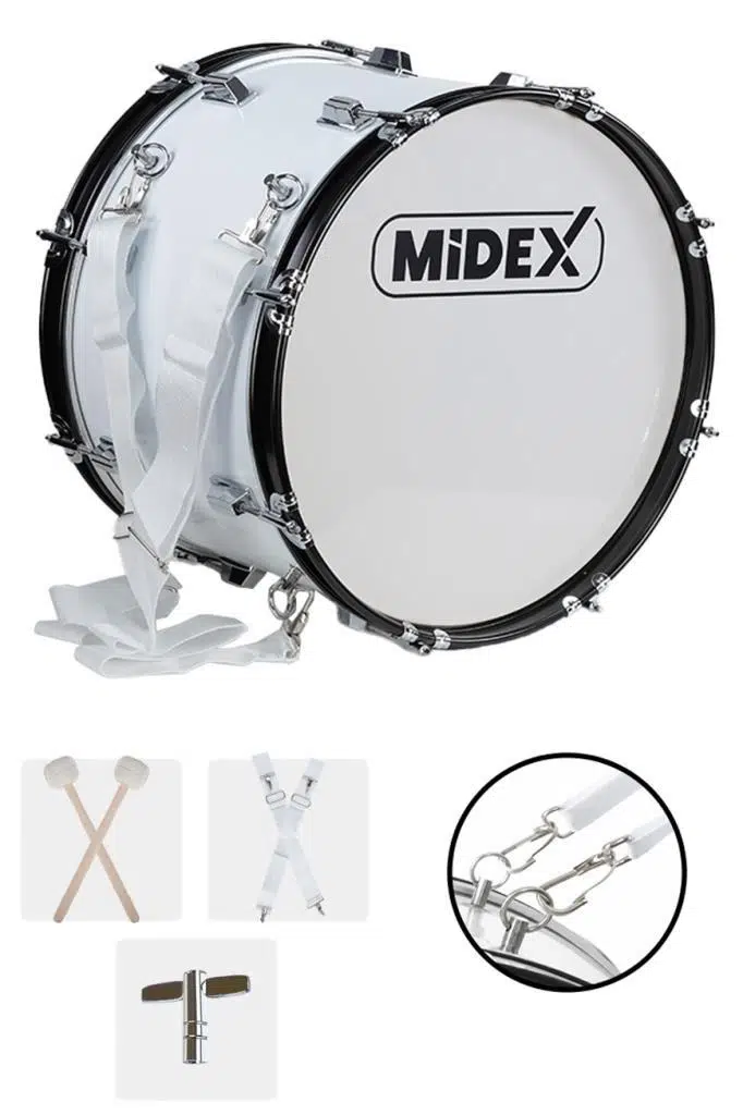 Midex BND-18 Bando Davulu 18 inç 46 cm Çap Profesyonel Bass Davul Seti