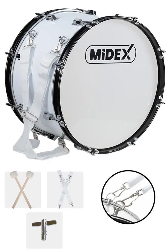 Midex BND-20 Bando Davulu 20 inç 51 cm Çap Profesyonel Bass Davul Seti