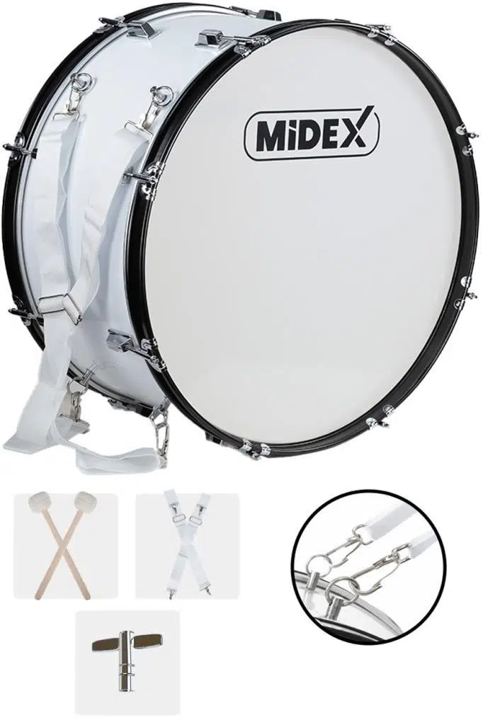 Midex BND-24 Bando Davulu 24 inç 61 cm Çap Profesyonel Bass Davul Seti